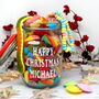 'Happy Christmas' Personalised Retro Sweets Jar, thumbnail 3 of 5