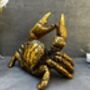 Drunken Crab Wine Bottle Holder Aged Gold Freestanding, thumbnail 6 of 12