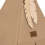 Nevada Cotton Canvas Teepee In Fawn, thumbnail 3 of 6