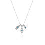 Hamsa Evil Eye Star Turquoise Sterling Silver Necklace, thumbnail 6 of 6