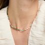 Clara Necklace With Turquoise, Prenite And Pearls, thumbnail 1 of 4