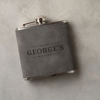 Personalised Name Hipflask Whiskey Gifts For Men Him, 3 of 4