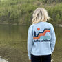 Take A Hike Retro Print Unisex Sweatshirt, thumbnail 1 of 2