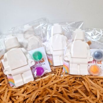 Paint Your Own Brick Man Craft Kit Party Favours, 6 of 8