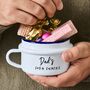 Sofa Snacks Personalised Enamel Snack Pot, thumbnail 1 of 6