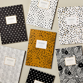 A5 Notebook, Dalmatian Print, Lined Journal, 2 of 10