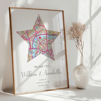 The Place We Said I Do Ordnance Survey Explorer Personalised Map Print Wedding Gift, 6 of 12