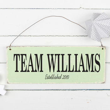 Personalised Family Team Sign, 2 of 3