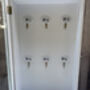 White Wooden Key Box Numbered Wall Hanging Key Holder, thumbnail 8 of 9