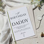 Personalised Birthday Card For Daddy From Baby, thumbnail 1 of 7