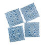'Blue Turkish Flower' Handprinted Ceramic Tiles, thumbnail 10 of 10