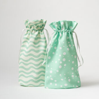 Two Reusable Luxury Fabric Gift Bags, 2 of 12