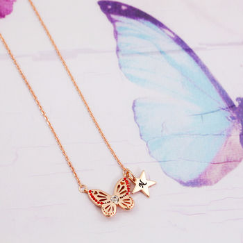 Birthstone Butterfly Dreams Necklace, 2 of 9