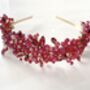 'Ruby' Crystal Bridal Occasion Headband, thumbnail 3 of 3