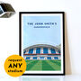 Contemporary Football Stadium Print Gift, Framed Or Unframed, thumbnail 1 of 12