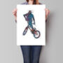 Set Of Four Bmx Prints, thumbnail 2 of 6