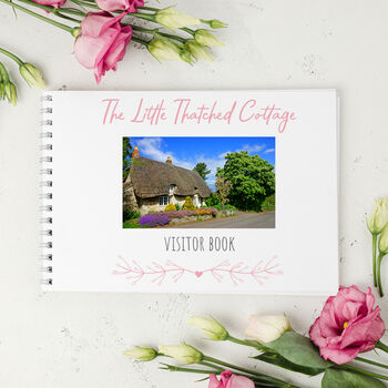 Personalised Holiday Cottage Visitor Comments Book, 2 of 4