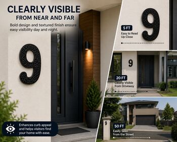 Decorative Brass Number Door Sign, 12 of 12