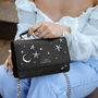 Nova Star Studded Handbag Black Vegan Leather, thumbnail 2 of 10