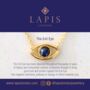 Evil Eye Stud Earrings Lapis Lazuli And Gold Vermeil, thumbnail 6 of 7