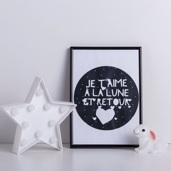 'I Love You To The Moon And Back' French Print, 3 of 4