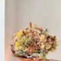 Sunwashed Apricot Dried Bouquet With Leucadendron And Straw Flowers, thumbnail 3 of 5