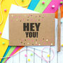 Personalised Hello Card With Gold Dots, thumbnail 3 of 7