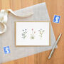 Coastal Flowers Blank Card, thumbnail 2 of 3