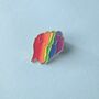 Lgbtq+ Pride Fist Enamel Pin Badge, thumbnail 2 of 4