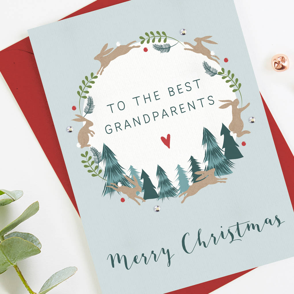 Grandparents Christmas Card By LOOM Weddings | notonthehighstreet.com