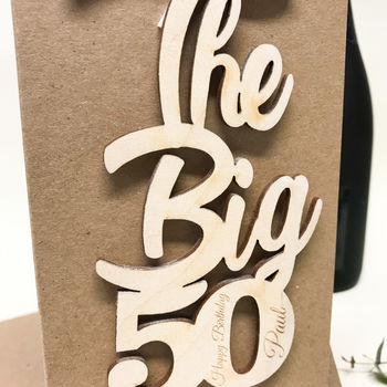 Personalised Big 50 Birthday Card, 7 of 9