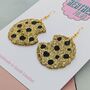Cookie Glitter Earrings, thumbnail 4 of 4