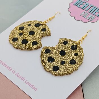Cookie Glitter Earrings, 4 of 4