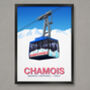 Chamois Ski Resort Poster, thumbnail 1 of 6