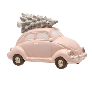 Blush Pink Light Up LED Christmas Tree Car Ornament, 4 of 4