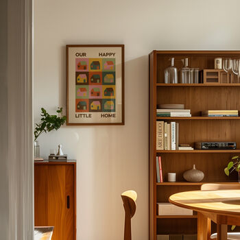 Our Happy Little Home Retro Print, 5 of 7