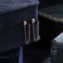 Minimalist Chain Ear Jacket In Sterling Silver, thumbnail 3 of 9