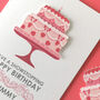 Bake Off Style 3D Birthday Cake Showstopper Card, thumbnail 2 of 9