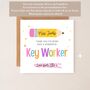 Personalised Thank You Teacher Card, Key Worker End Of Term Gift, thumbnail 3 of 3
