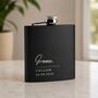 Personalised Groom Hip Flask Best Man Groomsman Gifts, thumbnail 1 of 12