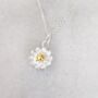 Sterling Silver Flower Girl Necklace Wedding Gift Set, thumbnail 6 of 7
