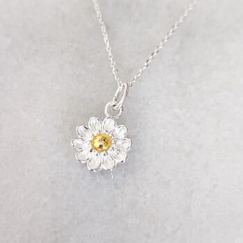 Sterling Silver Flower Girl Necklace Wedding Gift Set, 6 of 7
