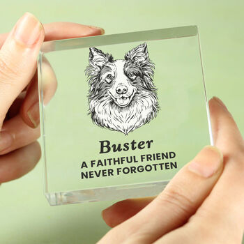Personalised Dog Breed Small Crystal Ornament, 4 of 6