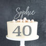 Personalised Classic Birthday Age Side On Cake Topper, thumbnail 2 of 5
