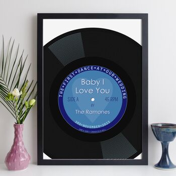 Personalised Wedding Print First Dance Song Gift, 4 of 12