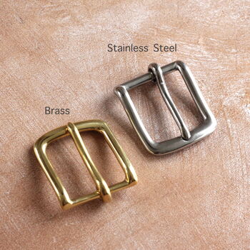 Personalised Leather Belt In Natural, 4 of 6