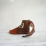 Brown And Red Mini Shoes Christmas Ornament, thumbnail 3 of 4