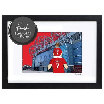 Manchester United Stadium, Personalised Print, 7 of 10