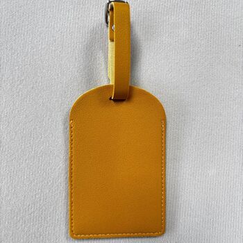 Personalised Vegan Leather Travel Tag, 7 of 9