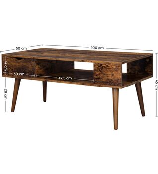 Coffee Table With Drawer And Storage For Living Room, 5 of 6